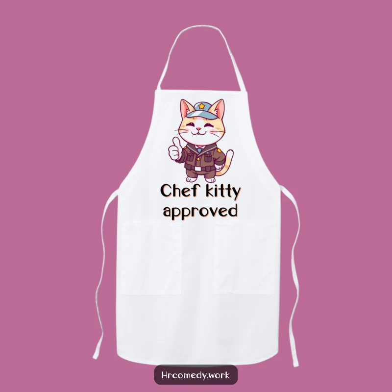 Funny Cat Uniform Apron: Chef's Approval for Hilarious Kitchen Gifts