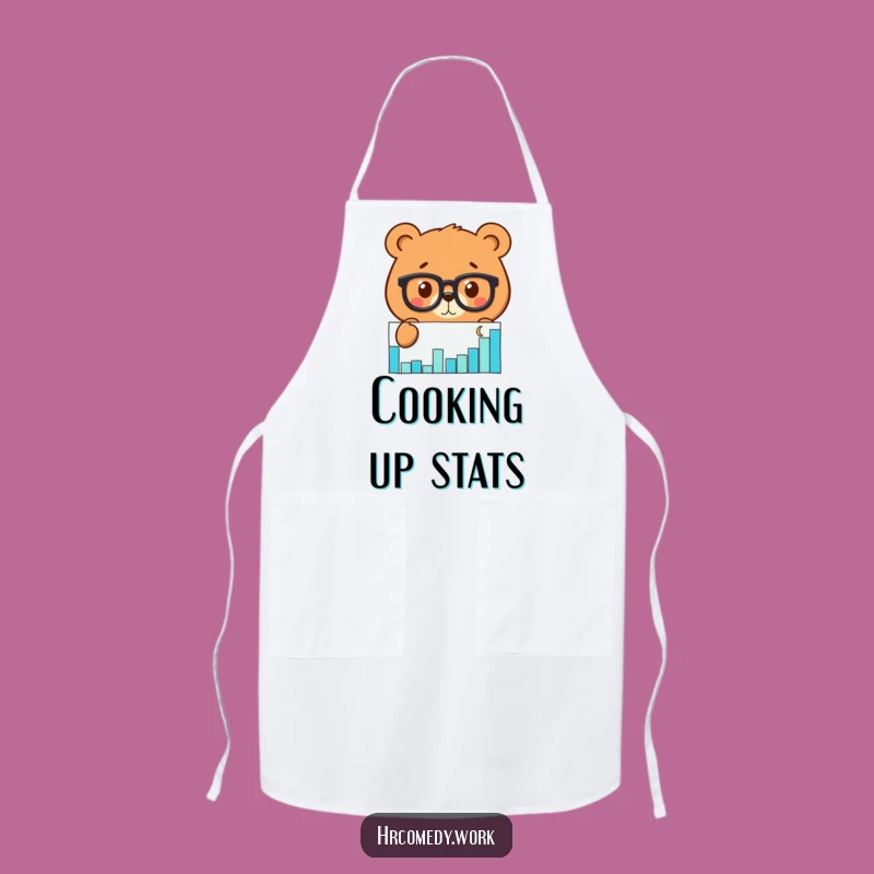 Funny Bear Glasses Apron: Chef's Data Nerd for Hilarious Kitchen Gifts