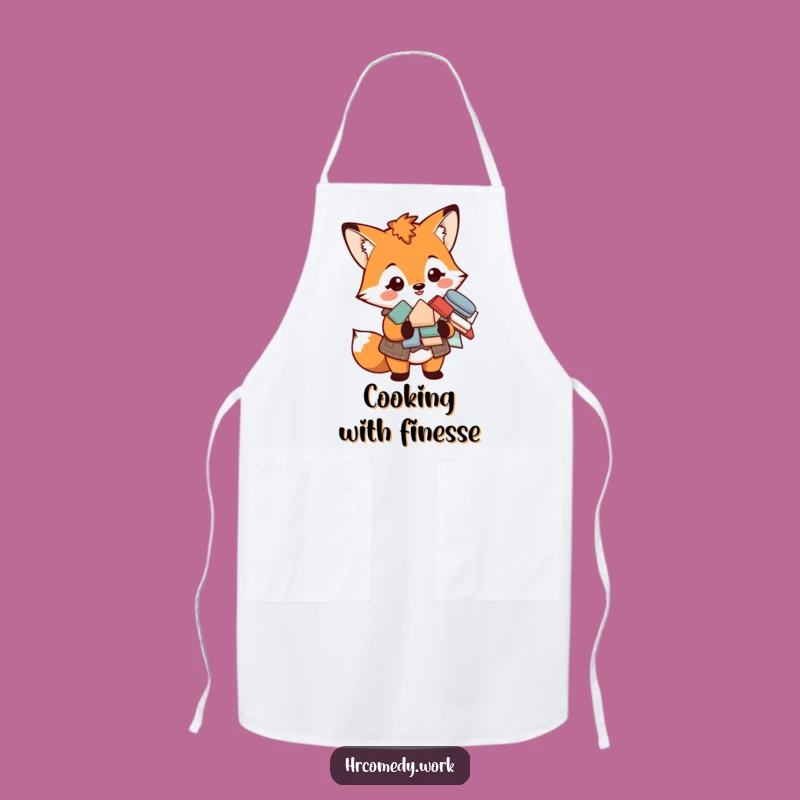 Funny Fox Vest Apron: Chef's Organizer for Hilarious Kitchen Gifts