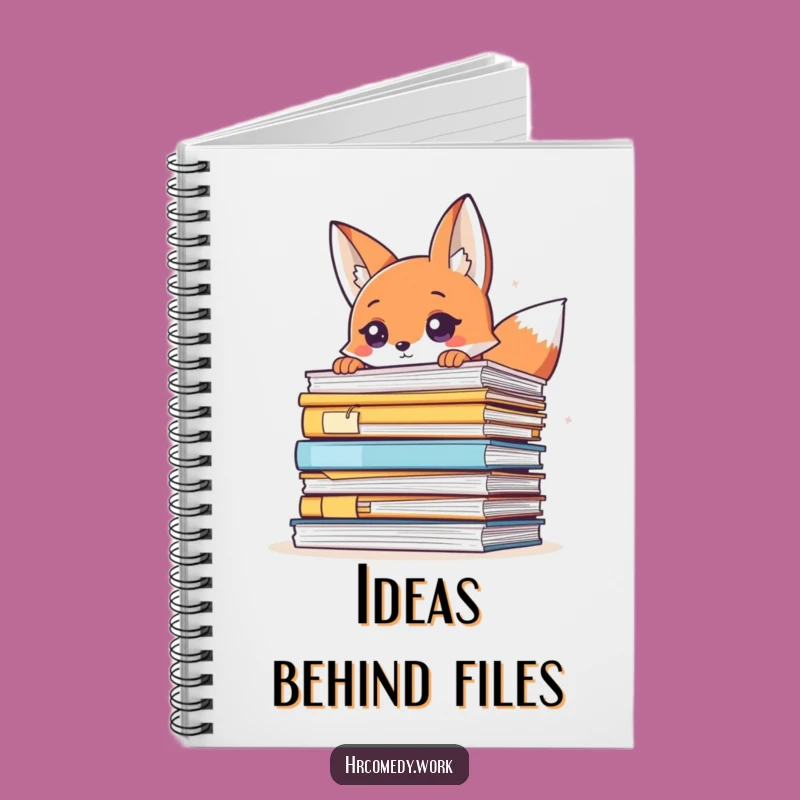 Funny Fox Peeking Files Notebook: Jot Down Secrets with a Smile!