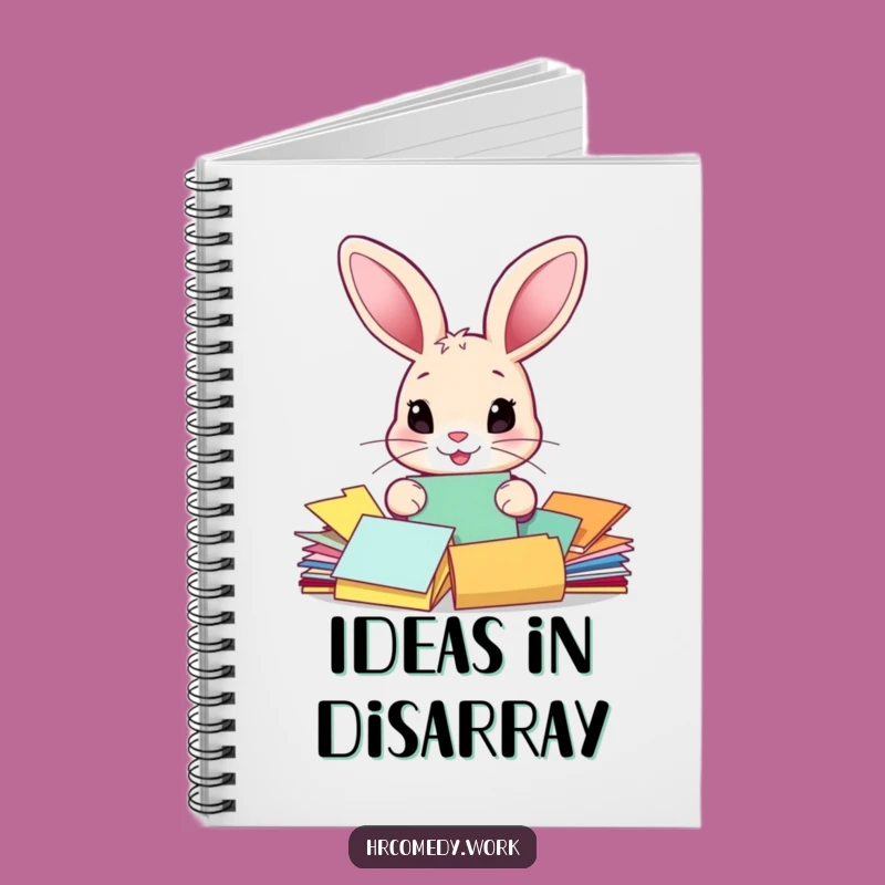 Funny Rabbit Sorting Papers Notebook: Organize Your Thoughts with a Giggle!