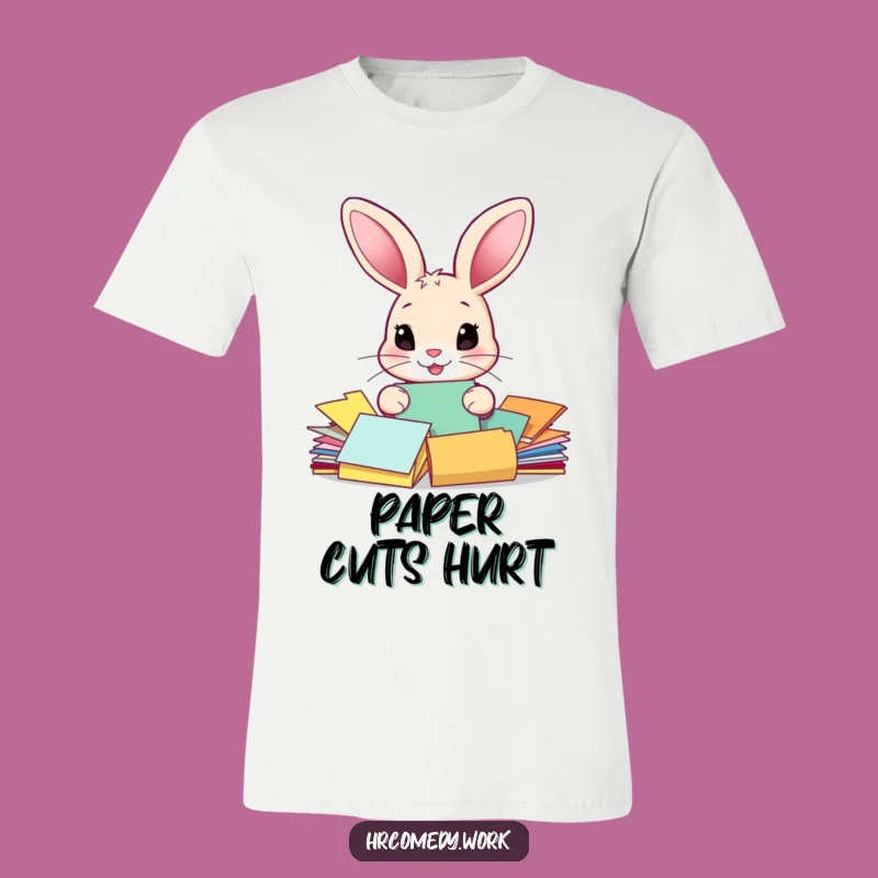 Funny Rabbit Sorting Papers T-Shirt: A Comical Wardrobe Essential!