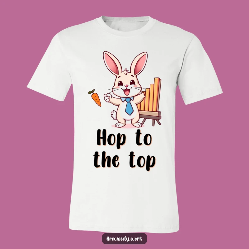Funny Bunny Tie T-Shirt: Chart Enthusiast Tee for Humorous Gifts